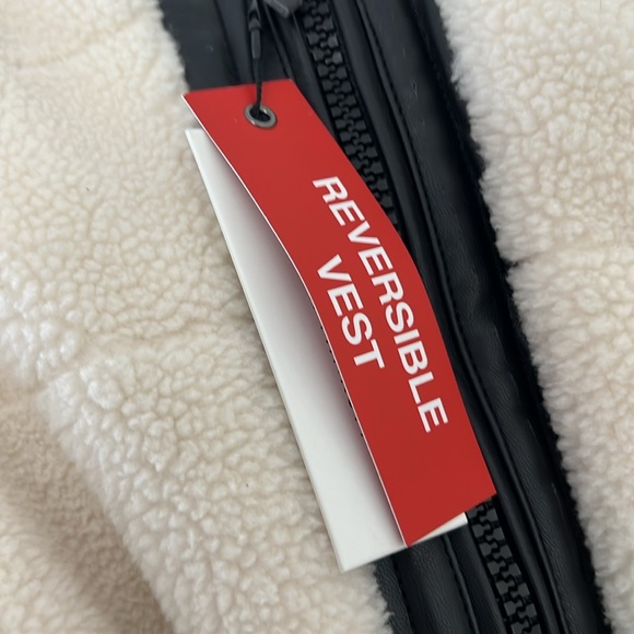 NWT Rebecca Minkoff Vegan Leather Reversible Vest Size M - Picture 5 of 8